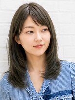 サロンドリアン(Salon de Lien) サロンドリアン 谷崎 レイヤースタイル オリーブカラー