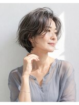 アッシュ 学芸大学店(Ash)&nbsp;ショートボブ/大人女性/グレージュ/白髪ぼかし/脱白髪染め