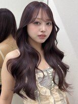 アイトーキョーエス 渋谷(AI TOKYO S)&nbsp;ブリーチなしヘアカラーラベンダーグレージュイルミナカラー前髪