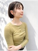 耳掛けで映える大人ショート
