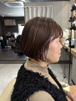 テト(teto) 40代50代60代前髪ありボブ髪質改善カラー
