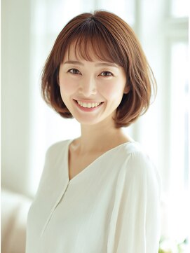シャルマン 銀座(Charumante) 40代50代◎白髪ぼかしハイライト秋カラー髪質改善ボブ艶髪