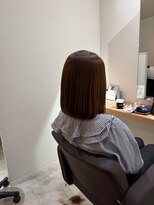 アトレ 福岡大名店(attrait)&nbsp;上品なブラウンボブ×カット+カラー+トリートメント