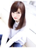 大人可愛いストレートスタイル○