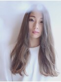 ダブルカラーで柔らかい色味のスタイル