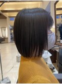 美革ストレートで作る柔らかさボブ