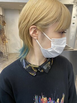ヘアスタジオニコ(hair studio nico...) ブロンドとすそカラー