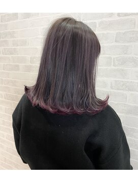 アヴァンス 京橋店(AVANCE) 裾カラーにバイオレット！外ハネワンカールがオシャレさアップ