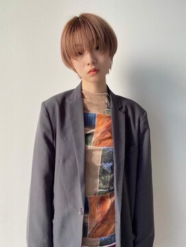 トップヘアー スパアンドリラクゼーション 安城(spa&relaxation) ペールオレンジお洒落マッシュショート