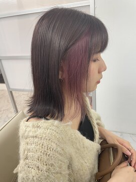 ビンナ(BINNA) 春にもぴったりなインナーカシスピンク♪