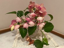 イツコ ビューティーサロン(It's co beauty salon)の雰囲気（お客様のお庭のお花を頂きました。うっとりする美しさです。）