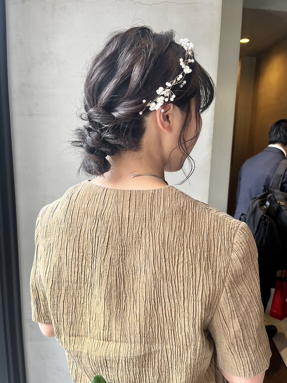 ヘアセット結婚式ヘアお呼ばれヘアセットヘアアレンジ/中西