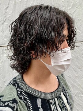 ジーニー 本厚木(Genie) ウルフ波巻きパーマ/ハイライト/マッシュパーマ/ウルフ