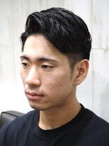 ヨシザワインク プレミアム 横浜 桜木町店(YOSHIZAWA Inc. PREMIUM)&nbsp;メンズバーバーショート/黒髪ツーブロックガイルヘア