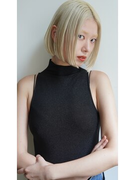 スピンヘアワークス(Spin Hair Works) ブロンドボブ@矢野