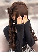 サイドお団子【クランソア】ヘアメ/ヘアセット/心斎橋