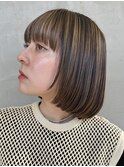 前上がりボブ マッシュバング マッシュボブ 表参道青山20代30代