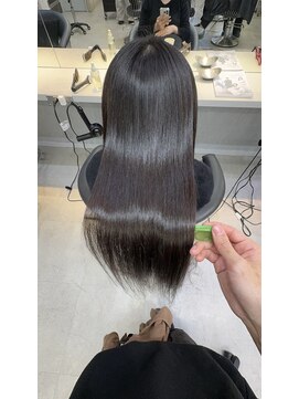 ロンドガーネット 池袋(Lond garnet) ワイドバングイメチェン美髪外ハネボブ+レイヤーカット韓国/池袋