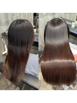 美髪矯正 Before After