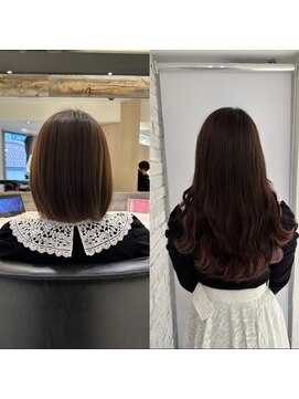 リゼル シブヤ(RISEL SHIBUYA) エクステ80本で自然なロングヘアに!