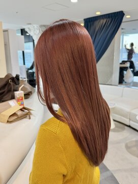 エアー 青山(AIR) ピンクベージュ冬カラーレイヤーカット