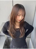 ロングシャギーレイヤー/ロングレイヤー/顔周りレイヤー