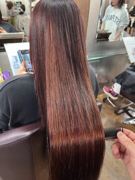 ムード 金沢文庫([mu;d]) 山崎　ロング　【髪質再生カラー,髪質改善,髪質改善カラー】