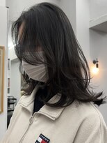 シベルバレー 横浜(sibell)&nbsp;黒髪ストレートロングレイヤーミディアム髪質改善ストレートヘア