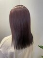 ヘアメイク エクルール(HairMake equroole)&nbsp;ダブルカラーでピンクパールに。オイルカラーでツヤツヤです。