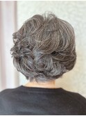 ミセスパーマ/ひし形/60代70代/ミセスヘア
