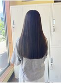 切りっぱなしロング