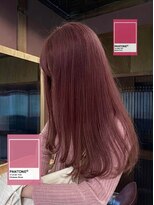 サムウェア(SOMEWHERE)&nbsp;ピンクベージュ大人可愛いヘアカラー20代中津梅田
