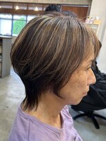 フランク 伊丹店(i's FRUNC)&nbsp;ショートウルフ ハイライトを添えて