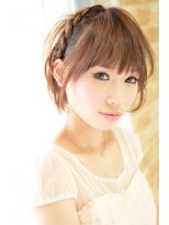 テイル ヘアーサロン(TALES Hair Salon)&nbsp;【TALES】結婚式、二次会にショートアレンジ（カチューシャ風）
