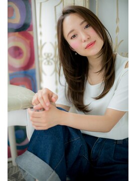 モッズ ヘア 福岡姪浜店(mod's hair) *mod's姪浜*…好感♪小顔効果抜群の華やぎストレートb