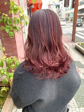ボアップ 新居浜店(boappu) #ピンク　#カラー　#髪質改善　#グラデーション