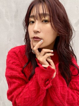 エル(EL by green) (akiko)ラベンダーピンクカラー×ロングウェーブ