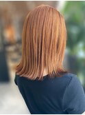 20代30代40代ストレートボブハイライト立体感ブリーチ透明感