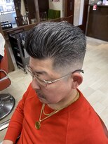 オムヘアー (HOMME HAIR) 【HOMME HAIR 稲田】 サイドパート フェード スタイル