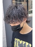 【ナチュラル】波巻きスパイラルパーマウルフ MENSFEEL東梅田店