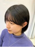 大人可愛い×透明感髪質ショートボブ