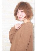 小顔黒髪大人ガーリーチョコレートカラーのモードプリカール