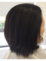 ヘアーカルチャー おゆみ野店(HAIR CULTURE) ミディアムストレート髪質改善カラー30代40代50代