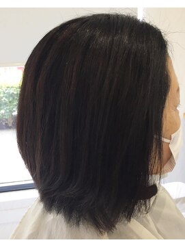 ヘアーカルチャー おゆみ野店(HAIR CULTURE) ミディアムストレート髪質改善カラー30代40代50代