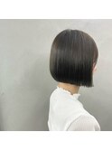 #顎ラインボブ×マットカラー