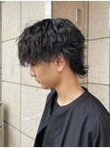 波巻きウルフ/波巻きパーマ/メンズカット/メンズパーマ