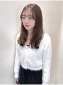 大人可愛い巻き髪風パーマ