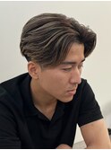 シースルーマッシュブリーチダブルカラーフェイスフレーミング