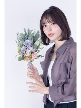 スノードロップ 高円寺店(Snowdrop) 黒髪/グレーベージュ/レイヤーロング/前髪パーマ/高円寺