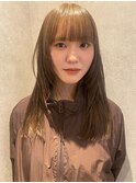 福井 大和田 くすみベージュカラー レイヤーカット 韓国